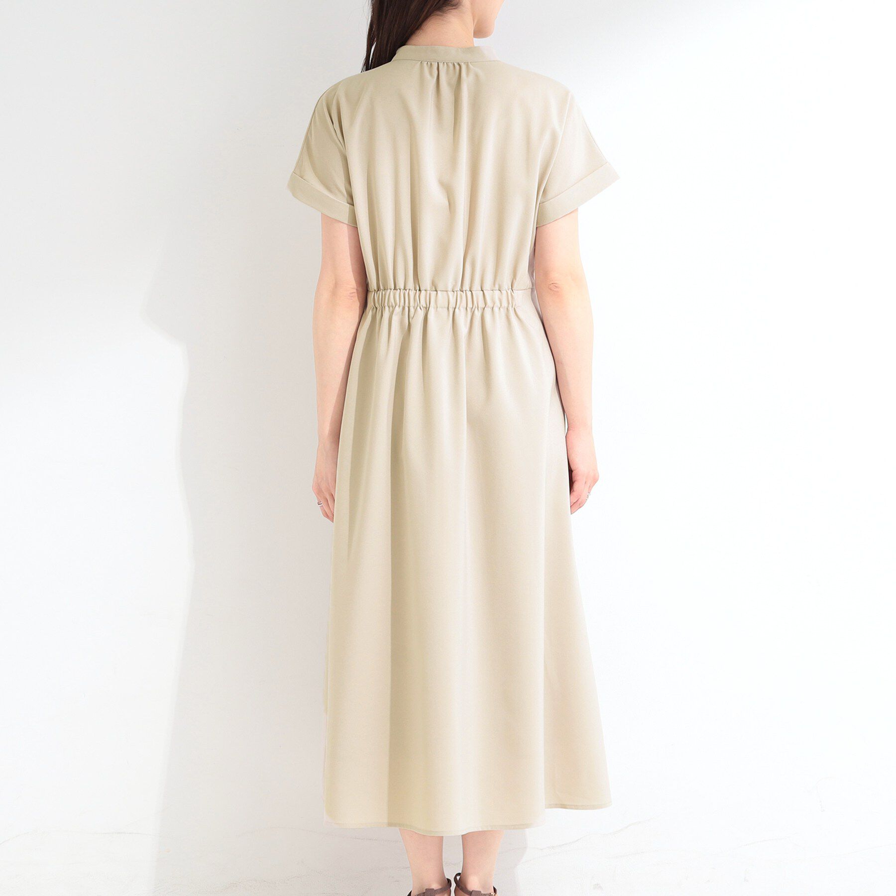 SHOO･LA･RUE「【洗濯機可／洗濯後しわになりにくい】ウエストタックフレンチワンピース」|ワンピース|