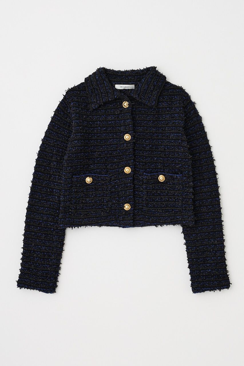 MOUSSY「TWEEDY ニットカーディガン」|ニット・セーター|