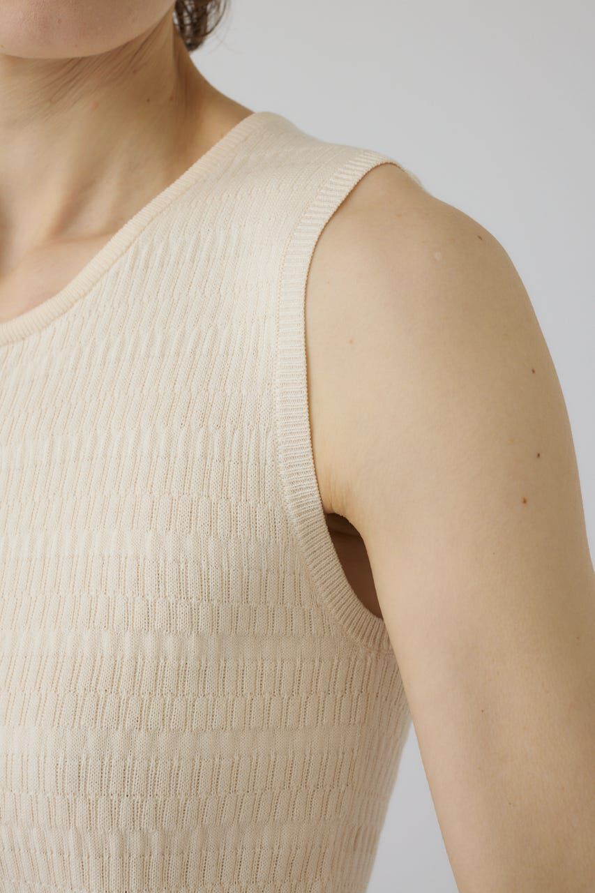 RIM.ARK 「Round neck hook tank」|タンクトップ|
