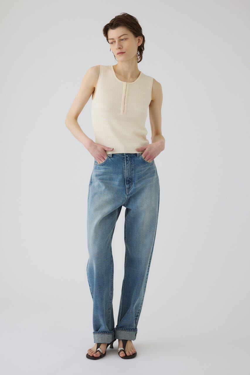 RIM.ARK 「Round neck hook tank」|タンクトップ|
