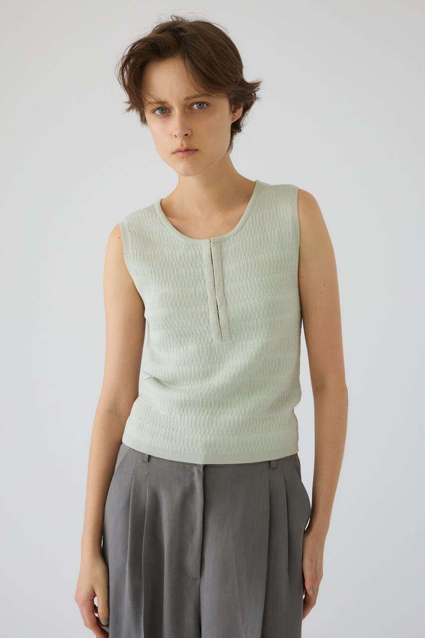 RIM.ARK 「Round neck hook tank」|タンクトップ|