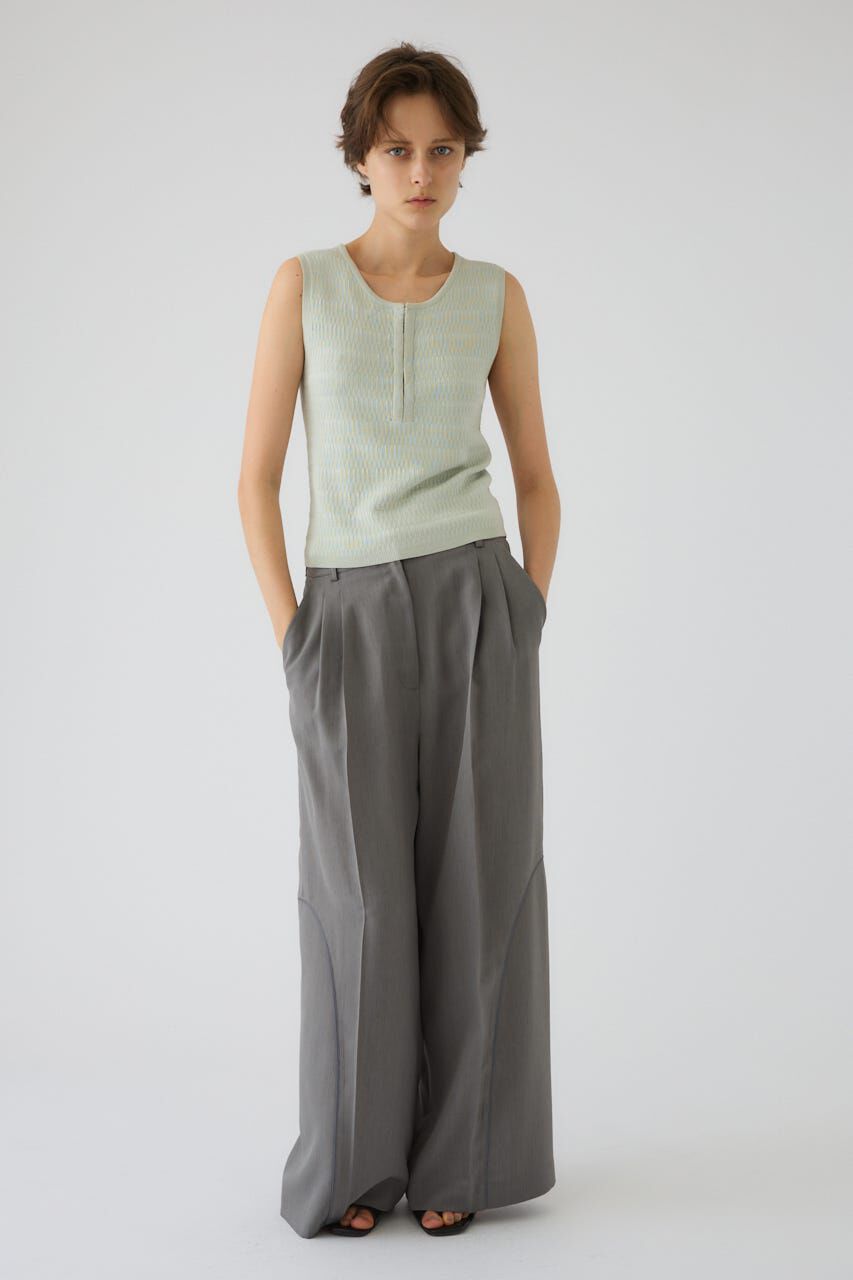 RIM.ARK 「Round neck hook tank」|タンクトップ|