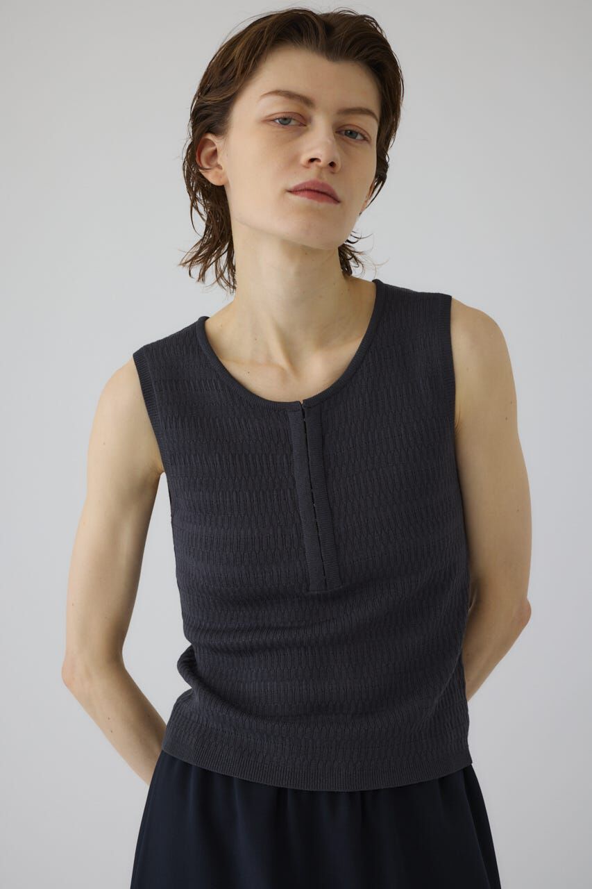 RIM.ARK 「Round neck hook tank」|タンクトップ|