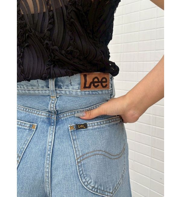 LAGUNAMOON「【Leeコラボ】ハイライズセミワイドパンツ」|デニム|