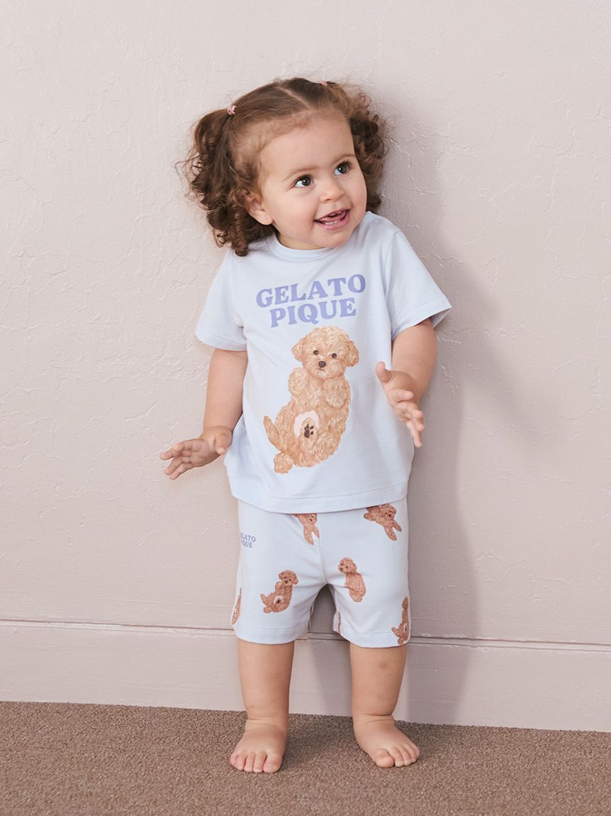 GELATO PIQUE KIDS & BABY「【ラッピング済み】【BABY】ドッグワンポイントTシャツ&ショートパンツSET」|その他ベビー用品|