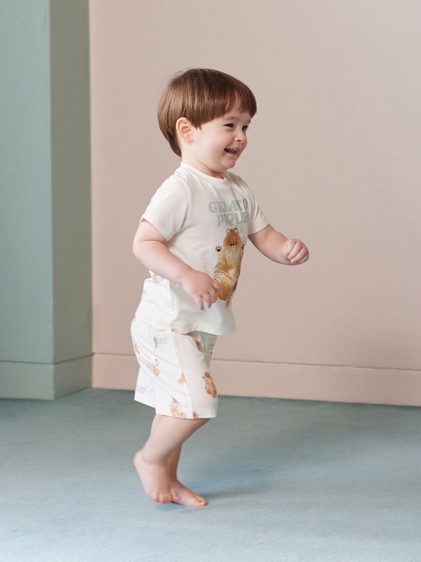 GELATO PIQUE KIDS & BABY「【ラッピング済み】【BABY】ドッグワンポイントTシャツ&ショートパンツSET」|その他ベビー用品|