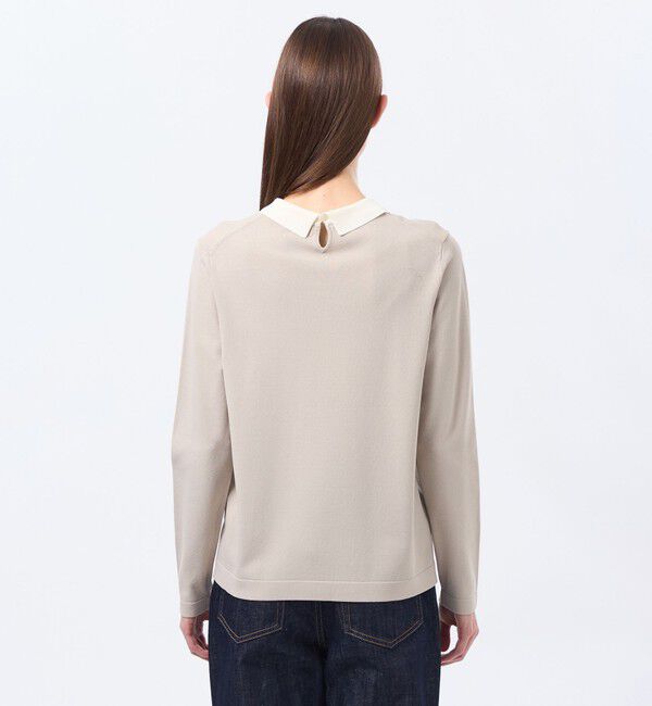 MACKINTOSH PHILOSOPHY「【Bicolor Knit Polo(バイカラーニットポロ)】ロングスリーブ」|ニット・セーター|