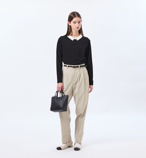 MACKINTOSH PHILOSOPHY「【Bicolor Knit Polo(バイカラーニットポロ)】ロングスリーブ」|ニット・セーター|