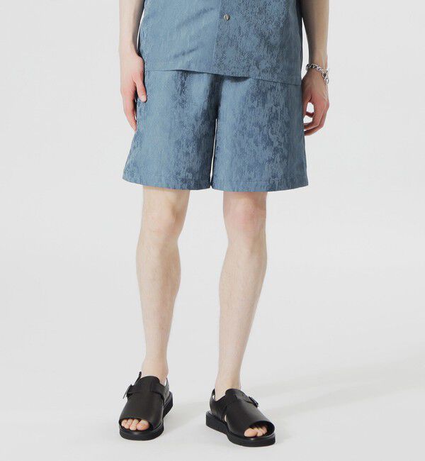  「ファジージャカードショートパンツ」|その他|サックスブルー
