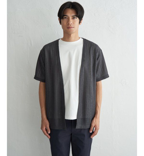 ikka「【接触冷感／吸水速乾】ラッセルカーディガン冷感インナーセット【2点セット】」|Tシャツ・カットソー|