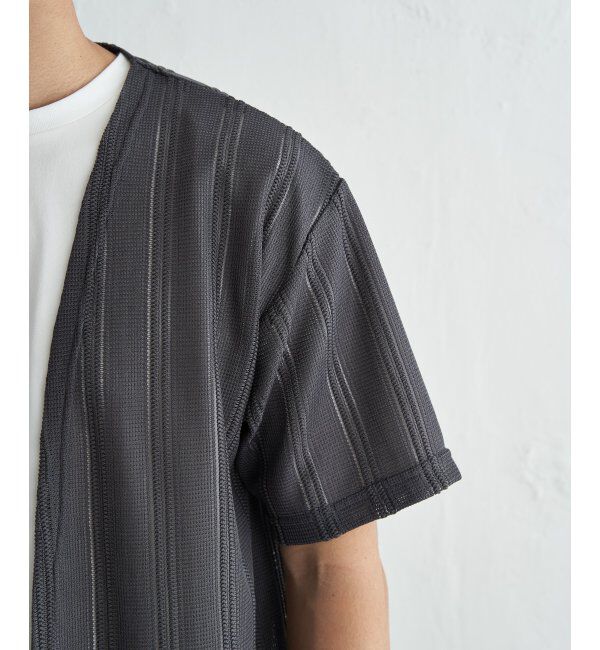 ikka「【接触冷感／吸水速乾】ラッセルカーディガン冷感インナーセット【2点セット】」|Tシャツ・カットソー|