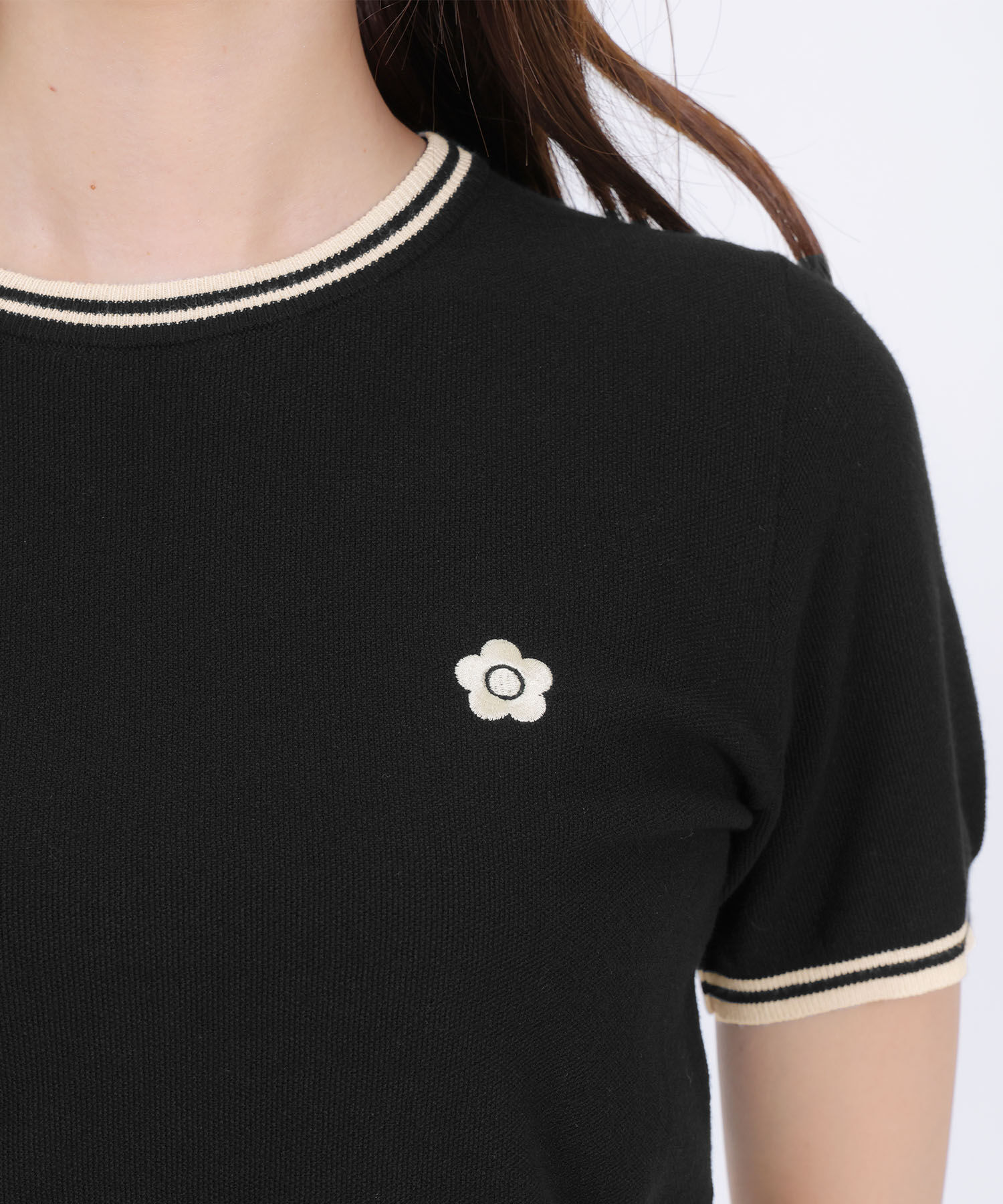 MARY QUANT「ラインニット プルオーバー」|ニット・セーター|