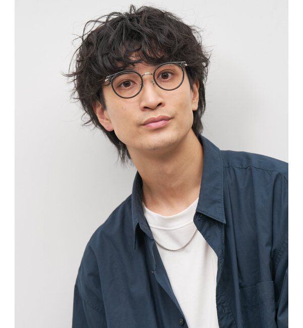  「ボストン型 メガネ｜伊達メガネ｜ビジネス｜Zoff｜FLIPUP(跳ね上げ式) レンズ交換券付」|メガネ|
