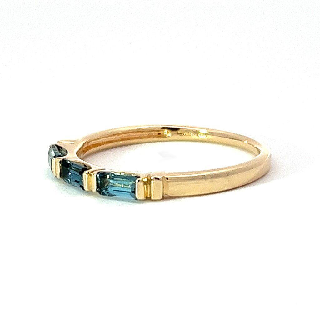 STAR JEWELRY「BLUE TOPAZ SQUARE RING」|リング|