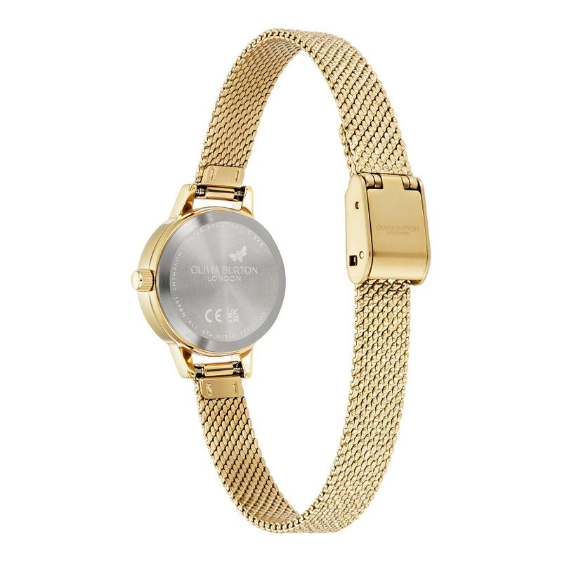 OLIVIA BURTON 「〈OLIVIA BURTON(ｵﾘﾋﾞｱﾊﾞｰﾄﾝ)〉ｼｸﾞﾈﾁｬｰ ﾐﾆﾗｯｷｰﾋﾞｰ ｼｬﾝﾊﾟﾝｸﾞﾘｰｯﾀｰ ｺﾞｰﾙﾄﾞﾒｯｼｭ」|腕時計|