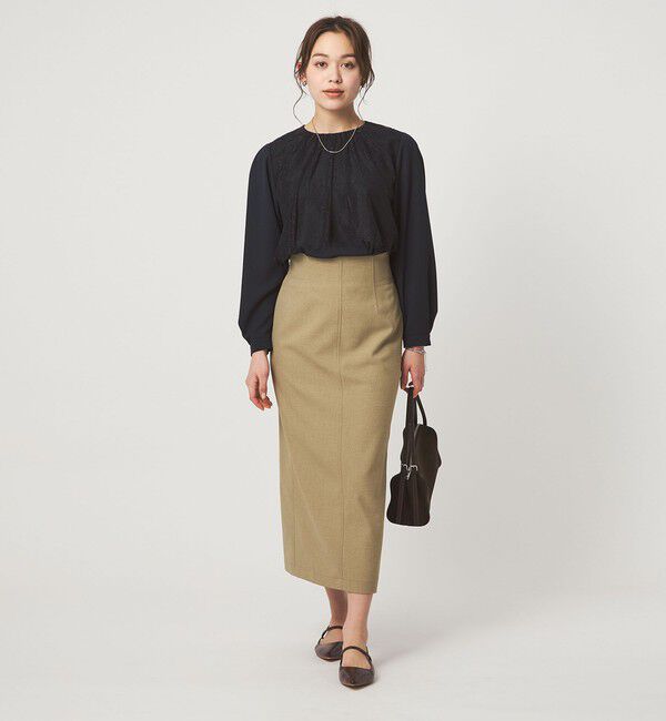 UNITED ARROWS green label relaxing「カサネ レース ブラウス」|シャツ・ブラウス|