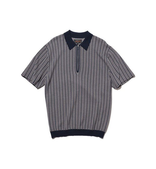 BEAMS PLUS「Half Zip Knit Polo」|ポロシャツ|