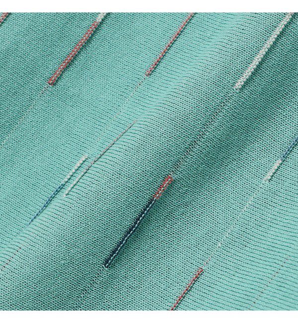 BEAMS PLUS「Knit Polo Kasuri Stripe」|ポロシャツ|