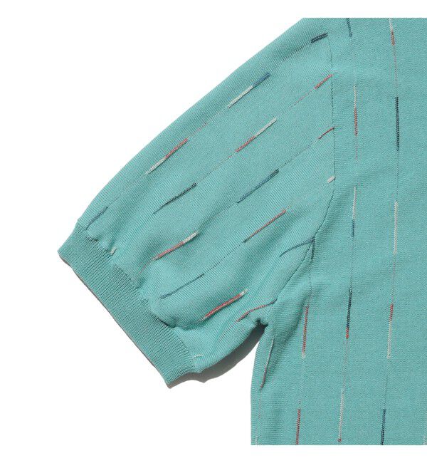 BEAMS PLUS「Knit Polo Kasuri Stripe」|ポロシャツ|