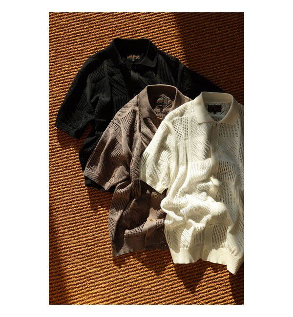 BEAMS PLUS「Full Button Polo Mesh」|ポロシャツ|