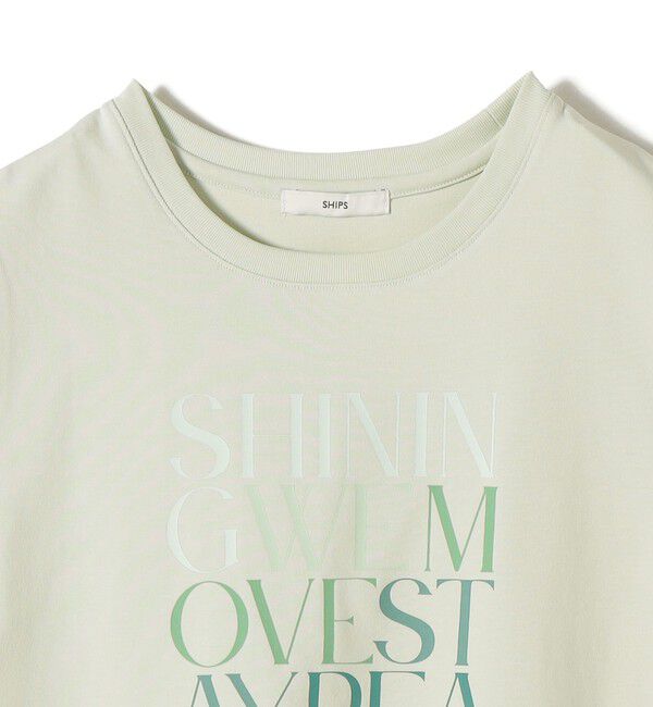 SHIPS for women「《予約》【WEB限定】オーガニック コットン コンパクト プリント TEE」|Tシャツ・カットソー|