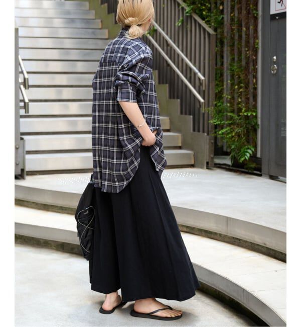 OUTDOOR PRODUCTS Usual Things「≪予約≫コットンボイルワッシャーチェックシャツ」|シャツ・ブラウス|