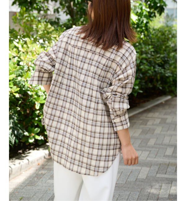 OUTDOOR PRODUCTS Usual Things「≪予約≫コットンボイルワッシャーチェックシャツ」|シャツ・ブラウス|