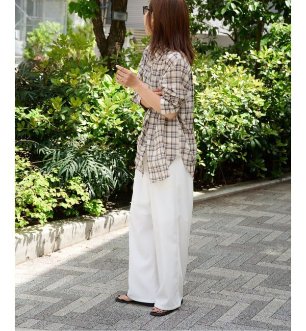 OUTDOOR PRODUCTS Usual Things「≪予約≫コットンボイルワッシャーチェックシャツ」|シャツ・ブラウス|