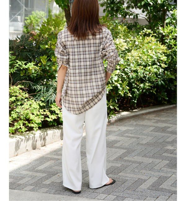 OUTDOOR PRODUCTS Usual Things「≪予約≫コットンボイルワッシャーチェックシャツ」|シャツ・ブラウス|