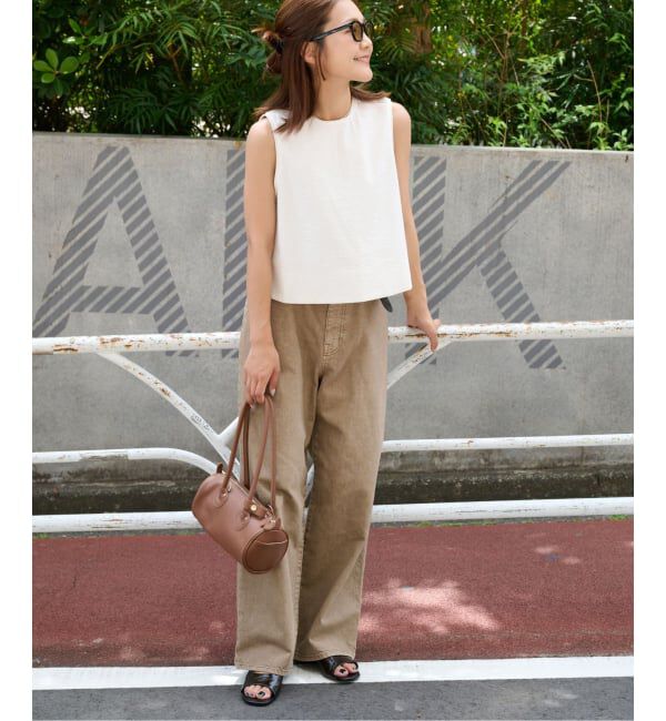 OUTDOOR PRODUCTS Usual Things「≪予約≫コットンサッカーノースリブラウス」|シャツ・ブラウス|
