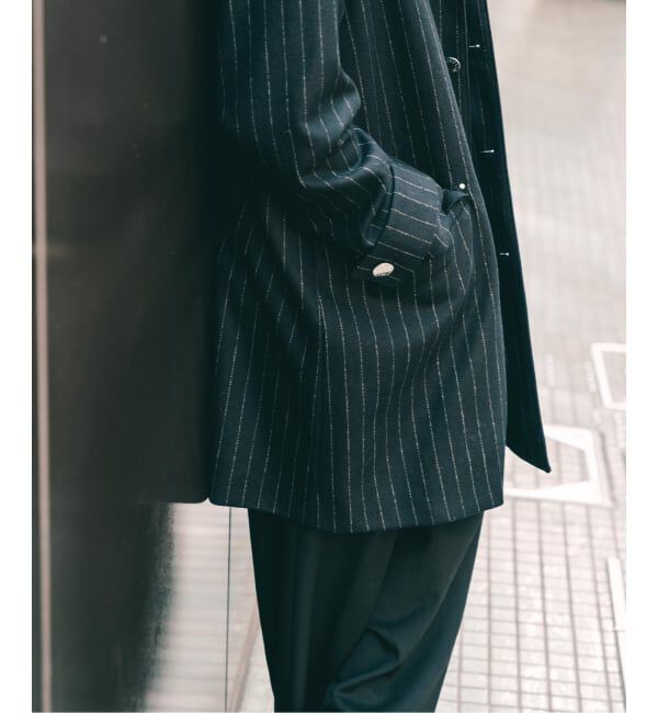 EDIFICE「MACKINTOSH(マッキントッシュ) 別注 HUMBIE/ハンビー SL &rdquo;ストライプ&rdquo;」|ステンカラーコート|