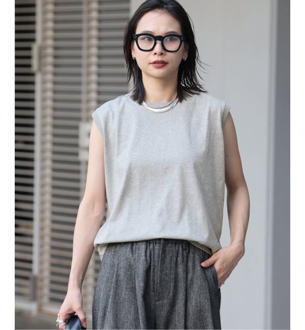 JOURNAL STANDARD「《追加2》汗ジミ防止天竺ノースリーブ」|Tシャツ・カットソー|