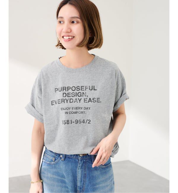 FRAMeWORK「カスレロゴプリントTシャツ」|Tシャツ・カットソー|