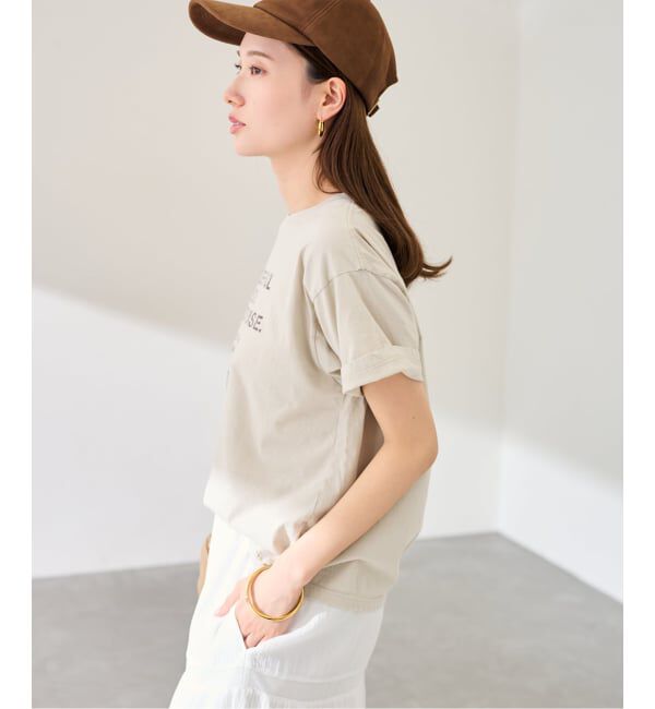FRAMeWORK「カスレロゴプリントTシャツ」|Tシャツ・カットソー|
