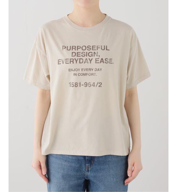 FRAMeWORK「カスレロゴプリントTシャツ」|Tシャツ・カットソー|
