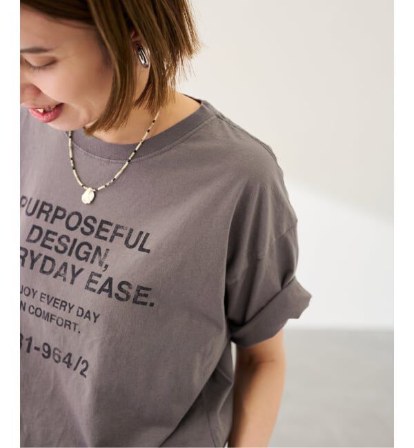 FRAMeWORK「カスレロゴプリントTシャツ」|Tシャツ・カットソー|