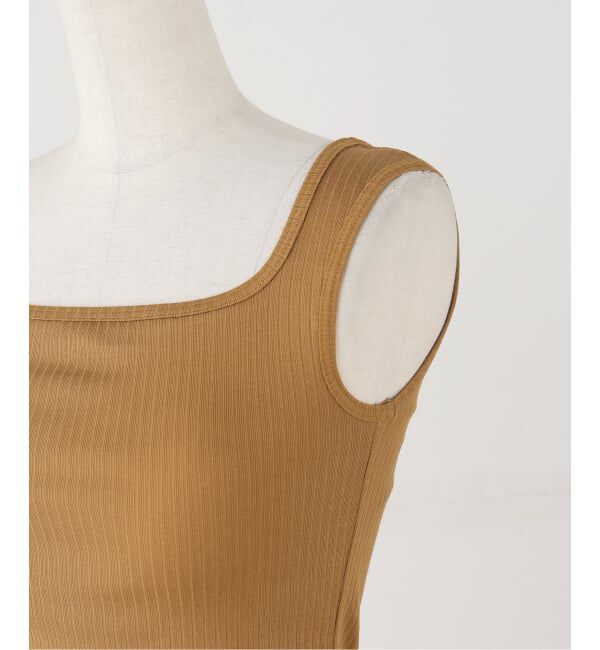 Spick and Span「Loro / ローロ Wide rib Square Tanktop」|タンクトップ|