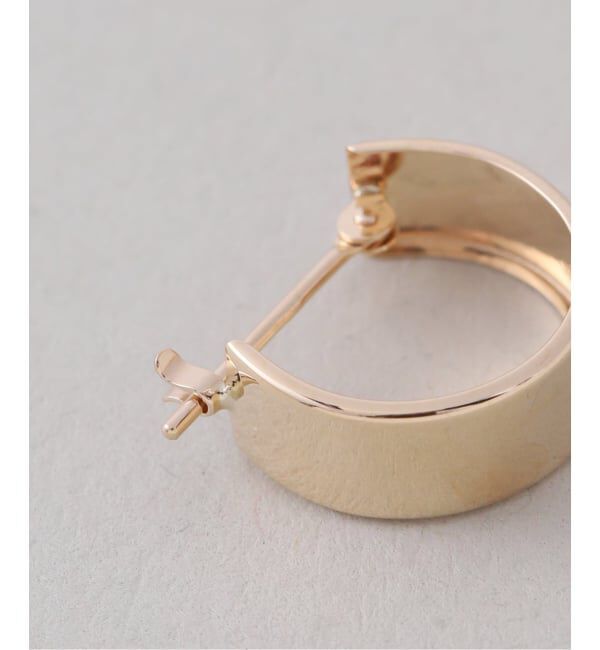 Lilas by Spick&Span「12mmボートフープピアス K10（両耳）」|ピアス|