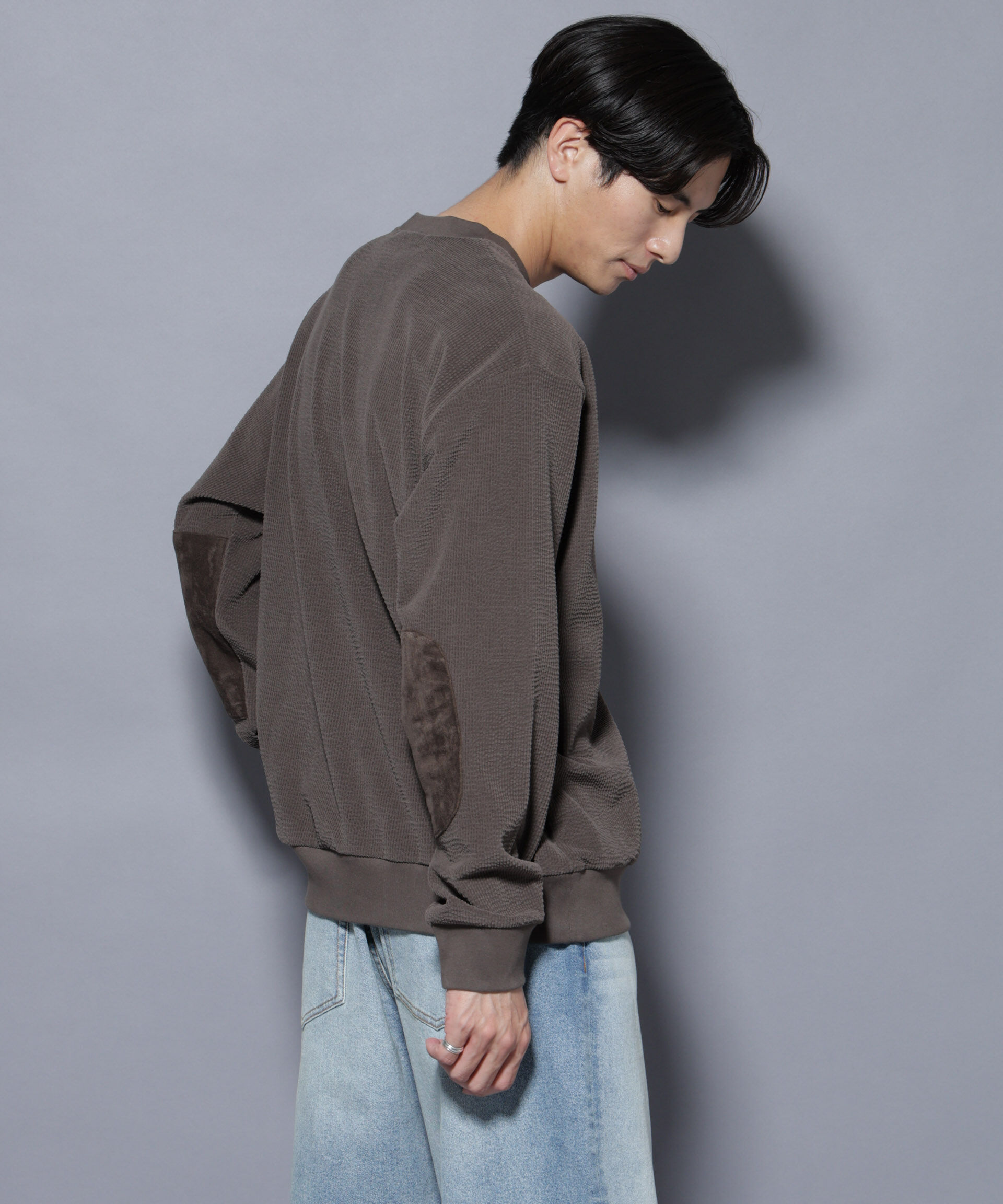 nano･universe「モールJQDコーデュロイクルーネックプルオーバー」|Tシャツ・カットソー|