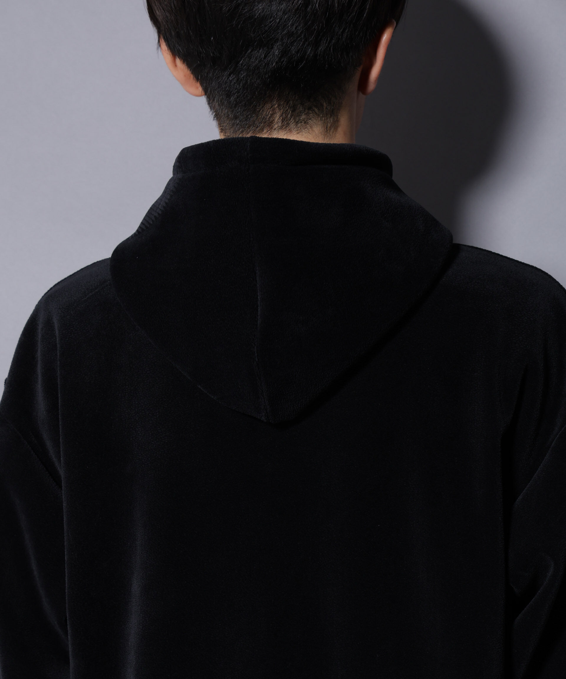 nano･universe「クロコ加工フリース ZIPパーカ」|Tシャツ・カットソー|
