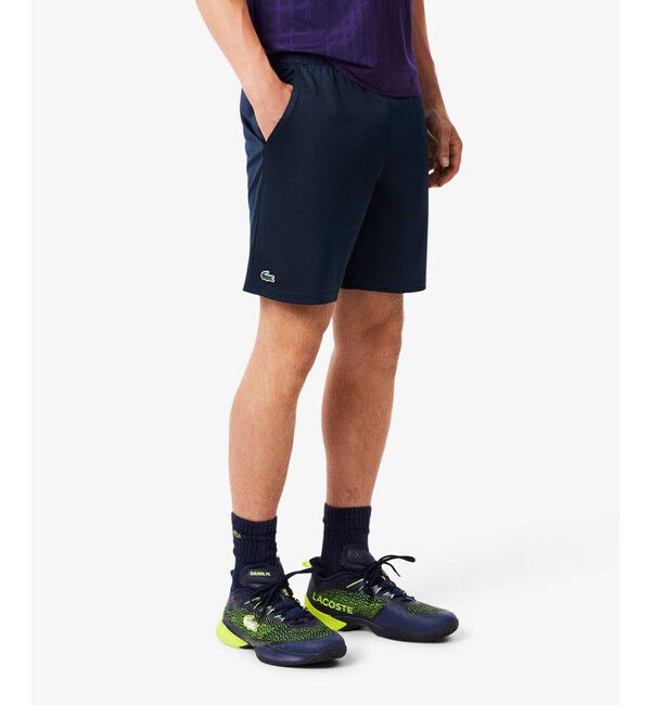LACOSTE「グリッドウエストストレッチショーツ」|その他|ネイビー