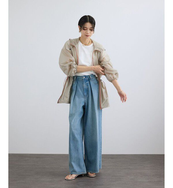 SALON adam et rope'「【WEB限定】フロントタックデニムパンツ」|デニム|
