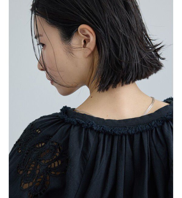 SALON adam et rope'「【WEB限定】カットワークエンブロイダリーブラウス」|シャツ・ブラウス|