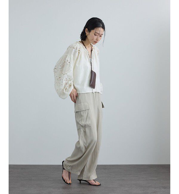 SALON adam et rope'「【WEB限定】カットワークエンブロイダリーブラウス」|シャツ・ブラウス|