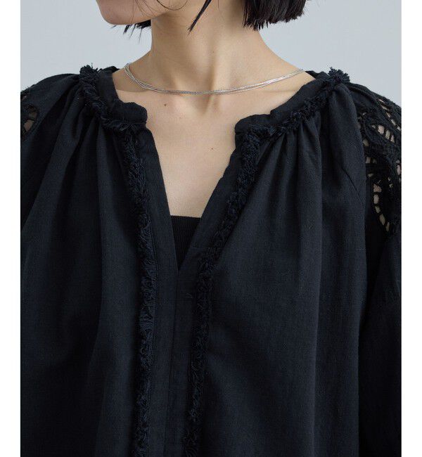 SALON adam et rope'「【WEB限定】カットワークエンブロイダリーブラウス」|シャツ・ブラウス|