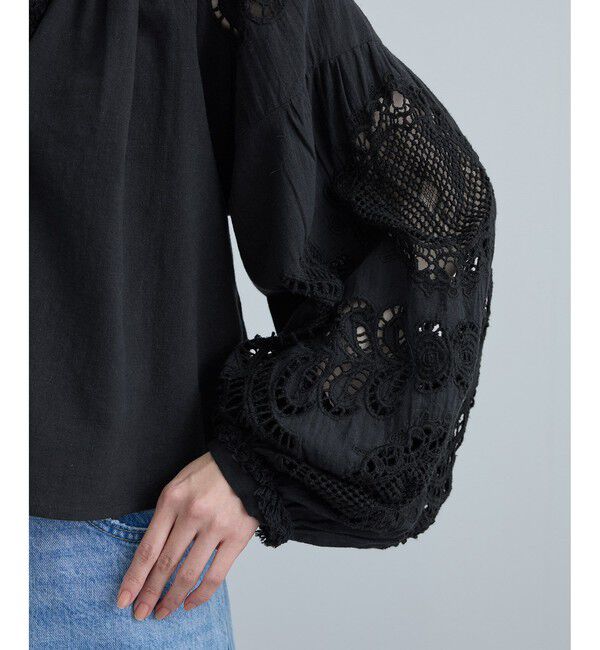 SALON adam et rope'「【WEB限定】カットワークエンブロイダリーブラウス」|シャツ・ブラウス|