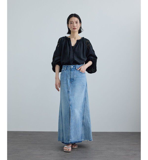 SALON adam et rope'「【WEB限定】カットワークエンブロイダリーブラウス」|シャツ・ブラウス|