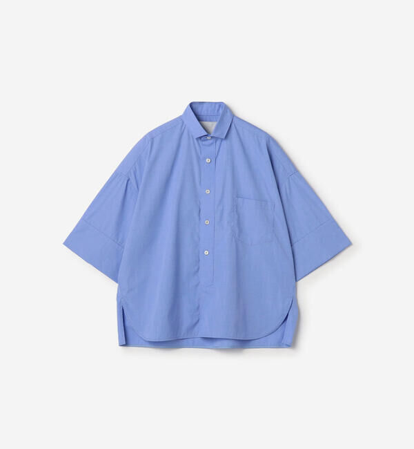 「TICCA | スクエア 半袖ダブルカフスシャツ WOMEN」|シャツ・ブラウス|