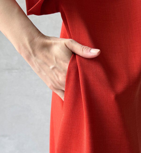  「【WEB限定】接触冷感バックツイストワンピース」|ワンピース|