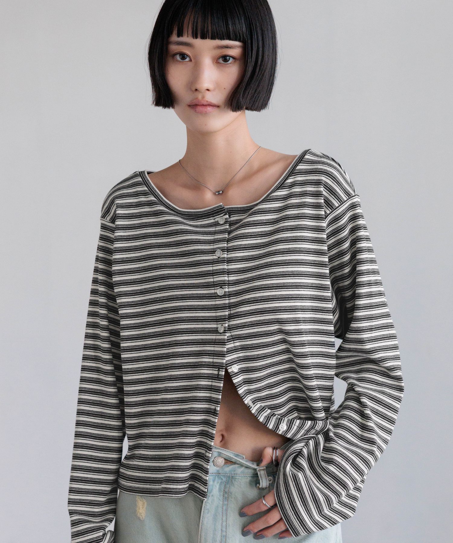 LOWRYS FARM「マルチＷＡＹカットカーディガンＬＳ」|Tシャツ・カットソー|